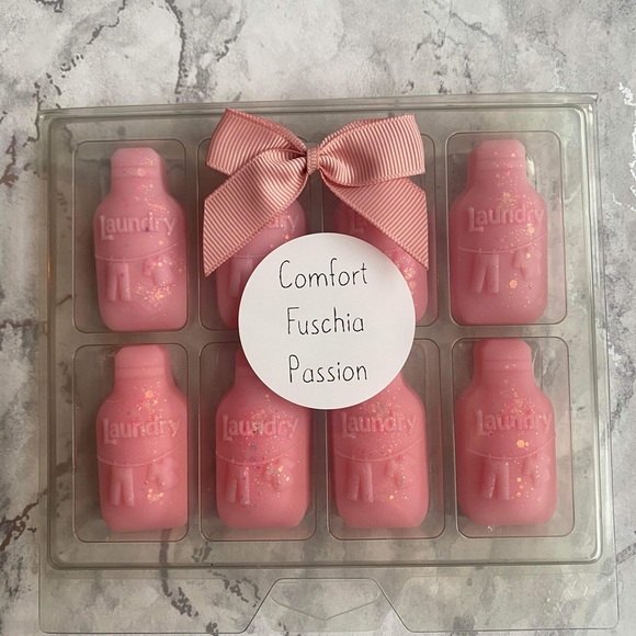 8 piece laundry scent wax melt gift set pink - Picture 2 of 3